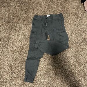 Charcoal grey cargo pants